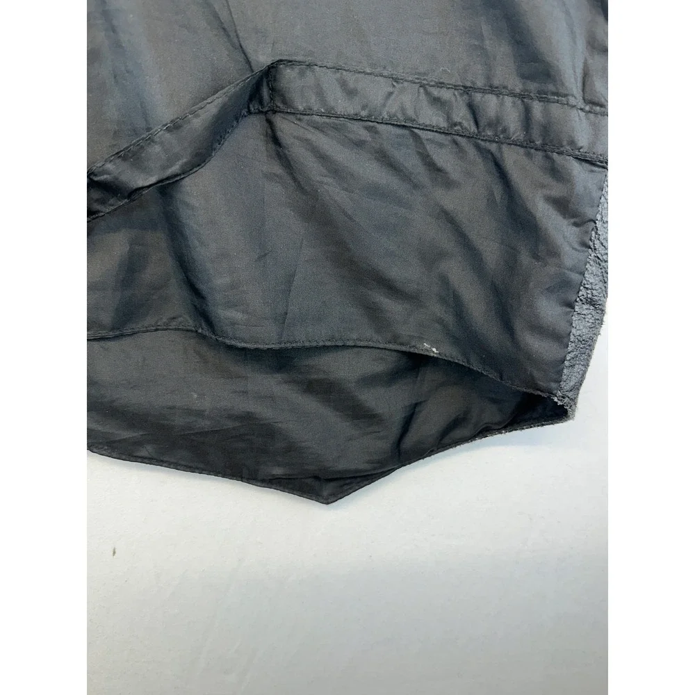 Permit Platinum Leather Vest Large Black Western Biker Cowboy Motorcycle Rugged